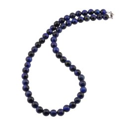 Colier Ochi de tigru albastru sfere 8mm