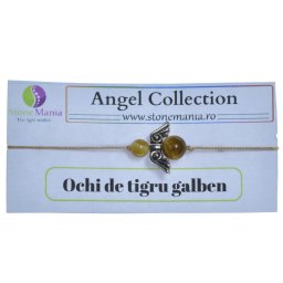 Bratara Therapy Angel Collection Ochi de tigru galben, 6-8mm