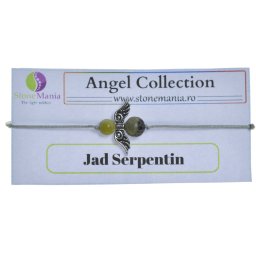 Bratara Therapy Angel Collection Jad Serpentin, Piatra Infinitului, 6-8mm