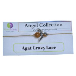Bratara Therapy Angel Collection Agat Crazy Lace, 6-8mm
