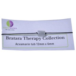 Bratara Therapy Collection Acvamarin tub 12mm x 6mm