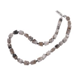 Colier cristale naturale Opal Dendritic fatetat 8-10mm si discuri 4mm