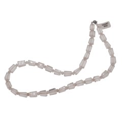 Colier cristale naturale Cuart roz fatetat 8-10mm si discuri 4mm
