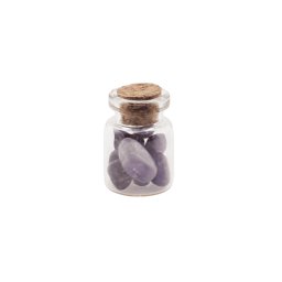 Sticla cu cristale naturale Ametist 6-10mm, 6cm