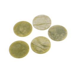 Magnet din Jad verde rotund, 5cm