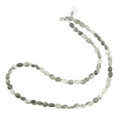 Colier cristale naturale Jad neuniform, 6-8mm