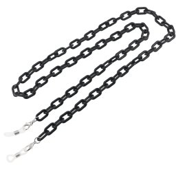 Colier / Snur pentru ochelari model lant din plastic negru, 72cm