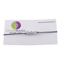 Bratara cu snur Cuart sfere, 6mm