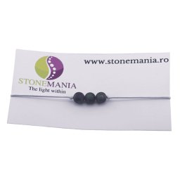 Bratara cu snur Cuart Titan Aura sfere, 6mm