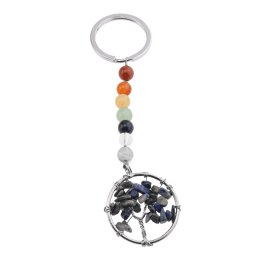Breloc 7 chakre cu Pomul Vietii Lapis Lazuli