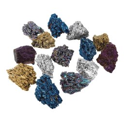 Cuart Druzy electroplacat colorat, 40-50mm