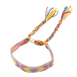 Bratara reglabila textila, roz