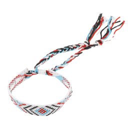 Bratara reglabila textila, alb