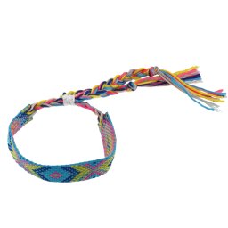 Bratara reglabila textila, albastru