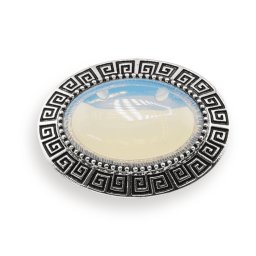 Brosa ovala cu Opalit, 47mm
