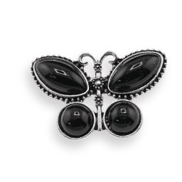 Brosa fluture cu Onix, 44mm