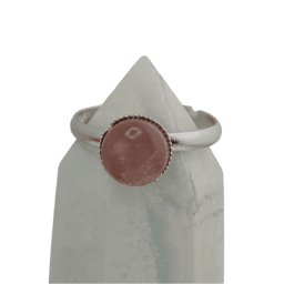 Inel reglabil Piatra lunii maro, 8mm