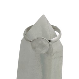 Inel reglabil Acvamarin, 8mm