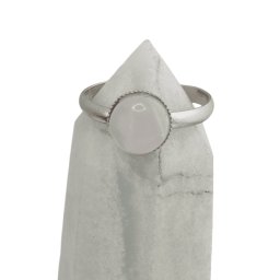 Inel reglabil Piatra lunii gri deschis, 8mm