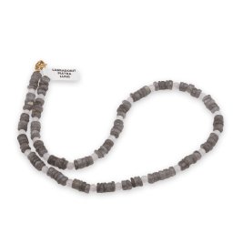 Colier Labradorit discuri 6mm si Piatra lunii sfere 4mm