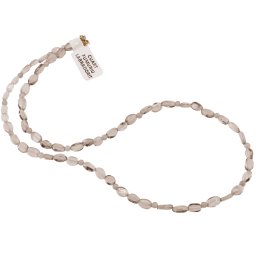 Colier Cuart fumuriu oval neregulat 5-8mm si Labradorit sfere 3mm