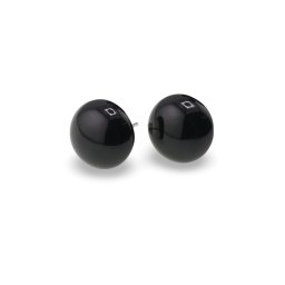 Cercei cu surub Onix semisfere, 12mm