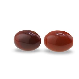 Cercei cu surub Carneol ovali, 16 x 12mm