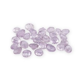 Cabochoane extrafatetate din Ametist lavanda natural, calitate AAA, 8mm