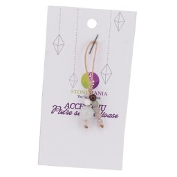 Accesoriu cu pietre semipretioase Acvamarin sfera 8mm si mix cristale 4mm
