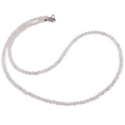 Colier Piatra Lunii sfere, 3-4mm