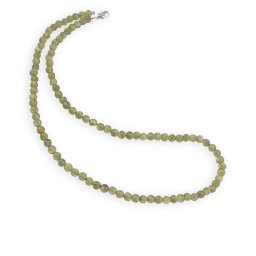 Colier Apatit verde sfere 4mm