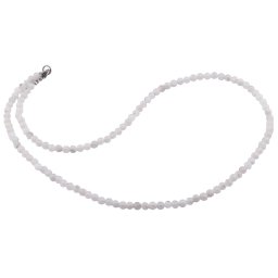 Colier Piatra lunii alba sfere, 4mm