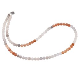 Colier mix Piatra lunii sfere, 5mm