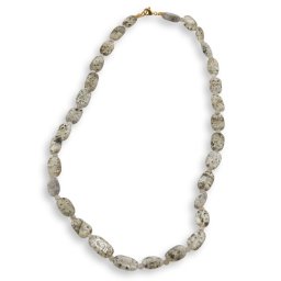 Colier Cuart dendritic sfere 3mm si neregulat 10-12mm