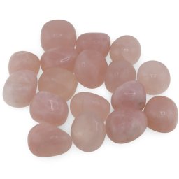 Cuart roz cristal rulat, 15-18g