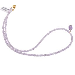 Colier Ametrin si Ametist discuri fatetate 3mm cu pandantiv cub fatetat 6mm
