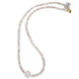 Colier Cuart roz discuri fatetate 5mm si cub fatetat 7-8mm