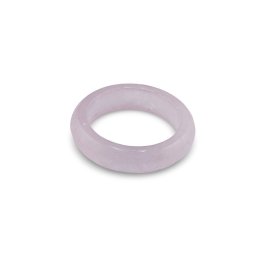 Inel circular din Cuart roz 18-19mm