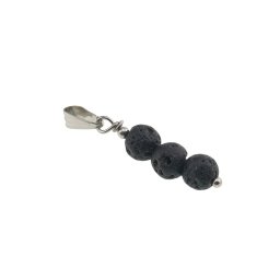 Pandantiv Roca vulcanica sfere, 6mm