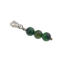Pandantiv Ochi de tigru verde sfere, 6mm