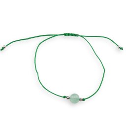 Bratara snur verde, Aventurin sfera 8mm
