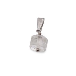 Pandantiv Cristal de stanca tub fatetat, 10mm