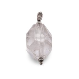 Pandantiv Cristal de stanca oval fatetat, 20mm