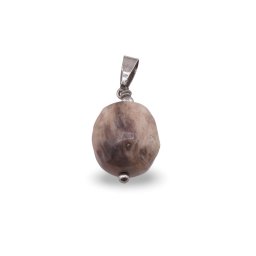 Pandantiv Piatra lunii gri fatetata, 14mm