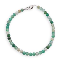 Bratara Agat verde sfere 4mm