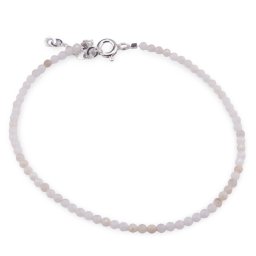Bratara Opal sfere fatetate si Argint 925, 2mm