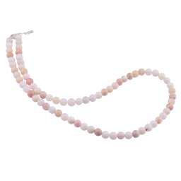 Colier Opal roz sfere cu Argint 925, 6mm