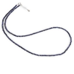 Colier Safir discuri fatetate cu Argint 925, 3mm