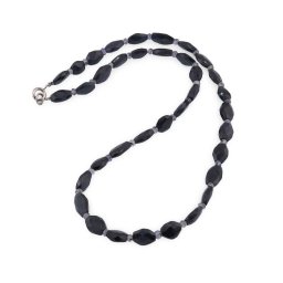 Colier Ochi de soim neuniform fatetat 8-10mm si Iolith discuri 3mm