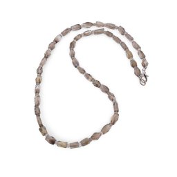 Colier Cuart fumuriu tuburi fatetate 6-8mm si discuri fatetate 3mm